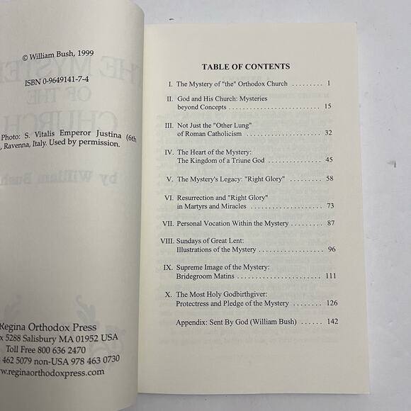Vintage 1999 The Mystery of the Church By William Bush Paperback Book - Picture 4 of 7